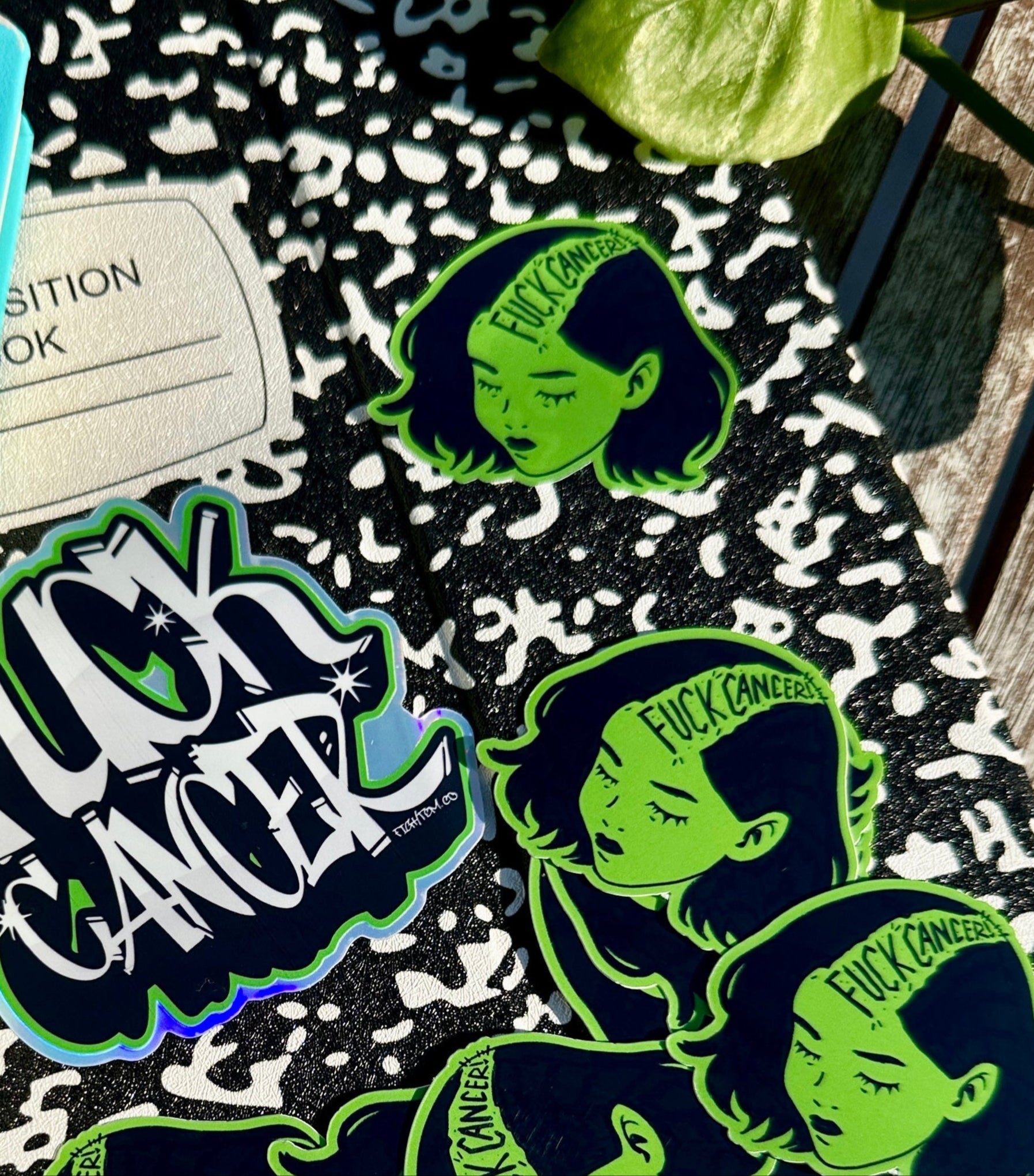 Shaved Babe Green Sticker