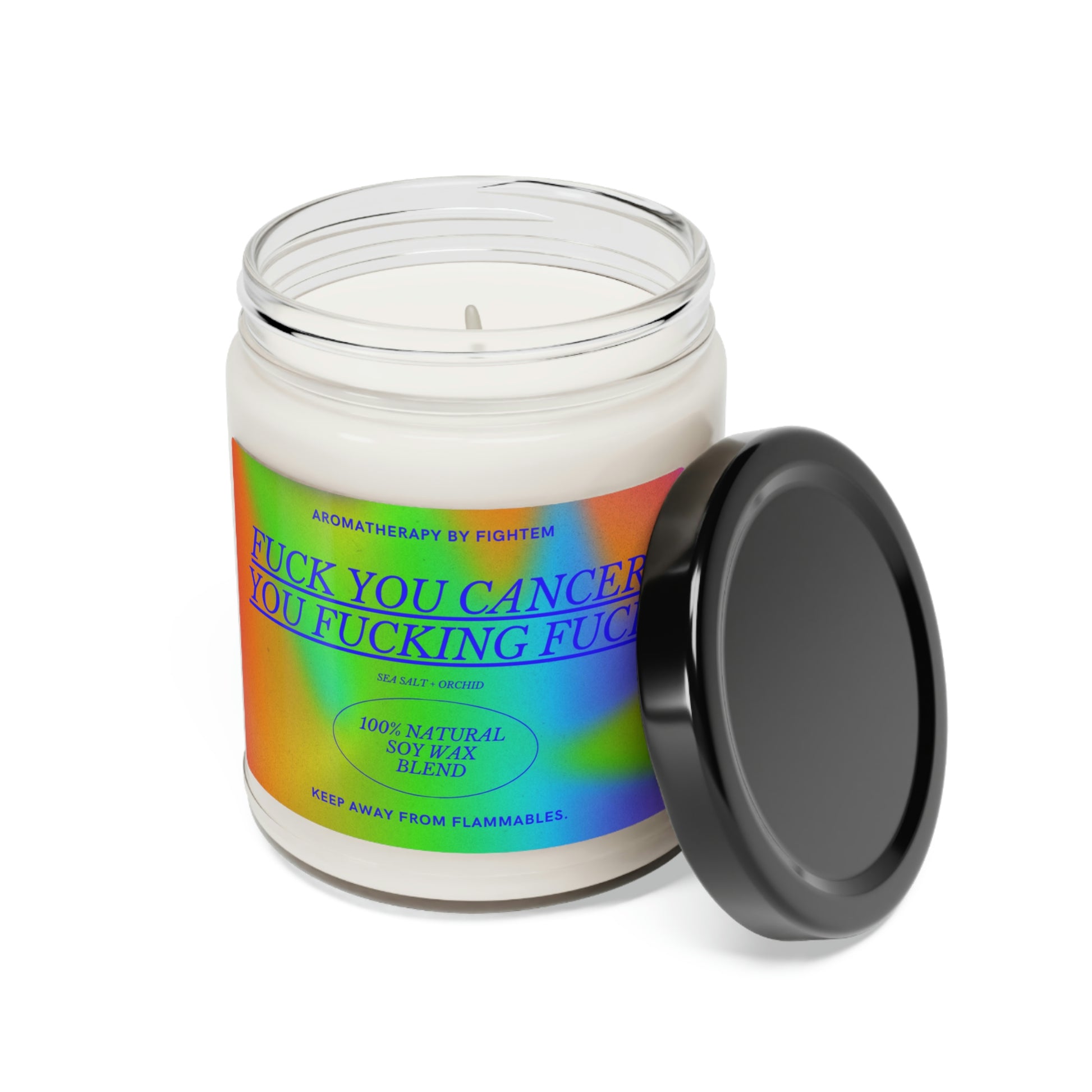 F*ck You Cancer Bold Gradient Scented Soy Candle