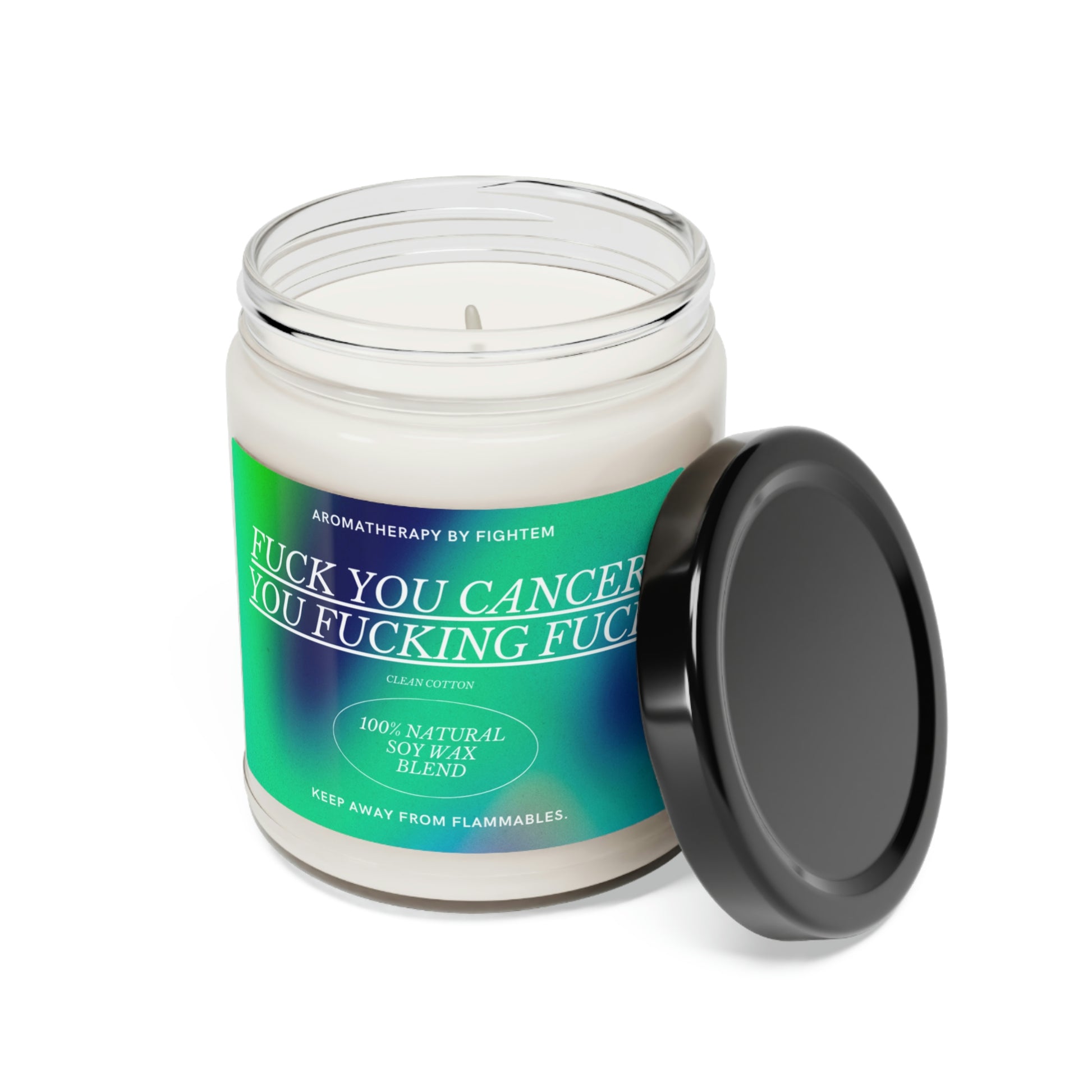 F*ck You Cancer Bold Gradient Scented Soy Candle
