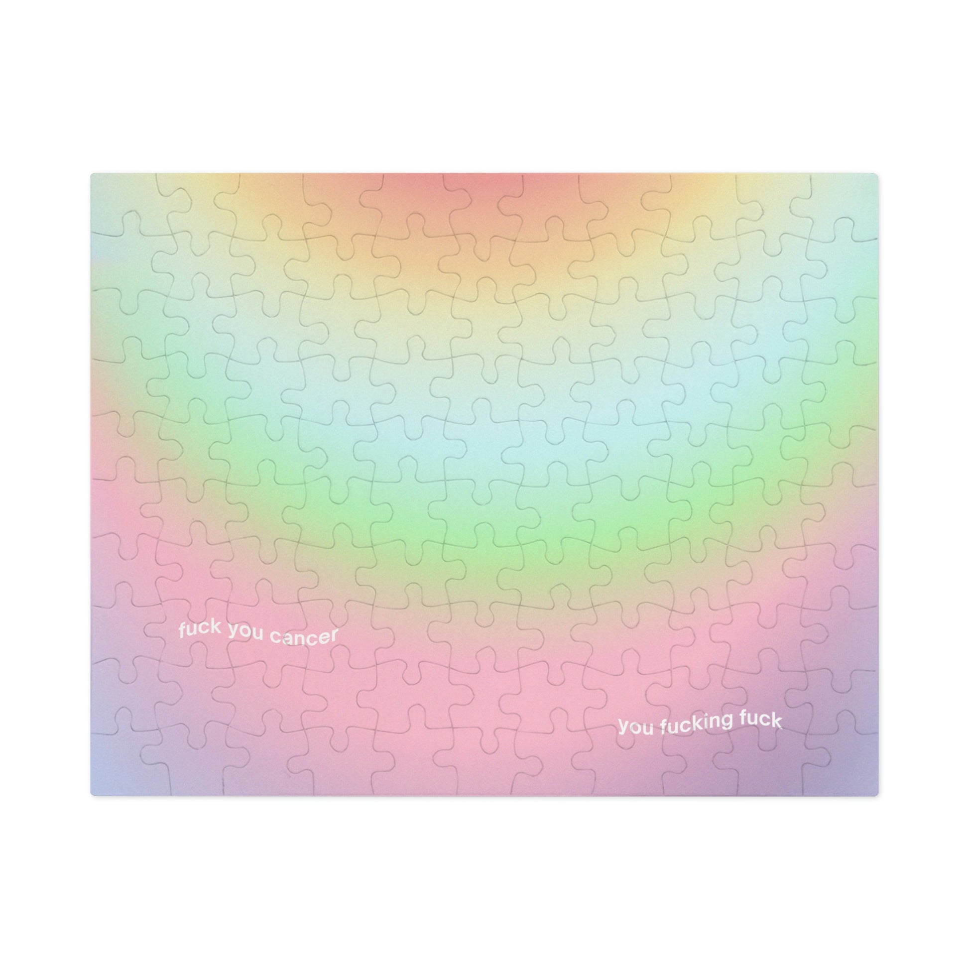 F You Cancer Gradient 3 Jigsaw Puzzle 3 (30, 110-Piece)