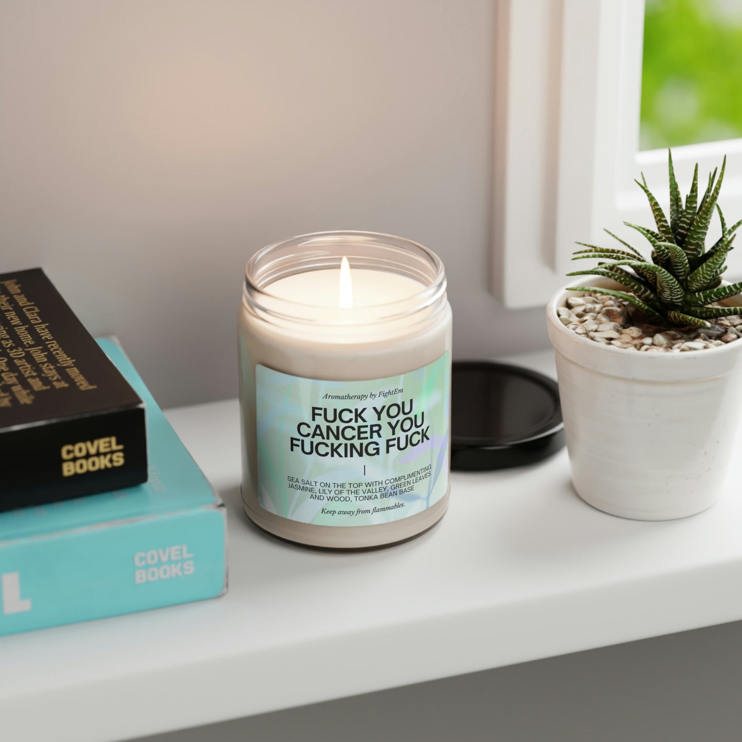 F You Cancer Gradient Scented Soy Candle