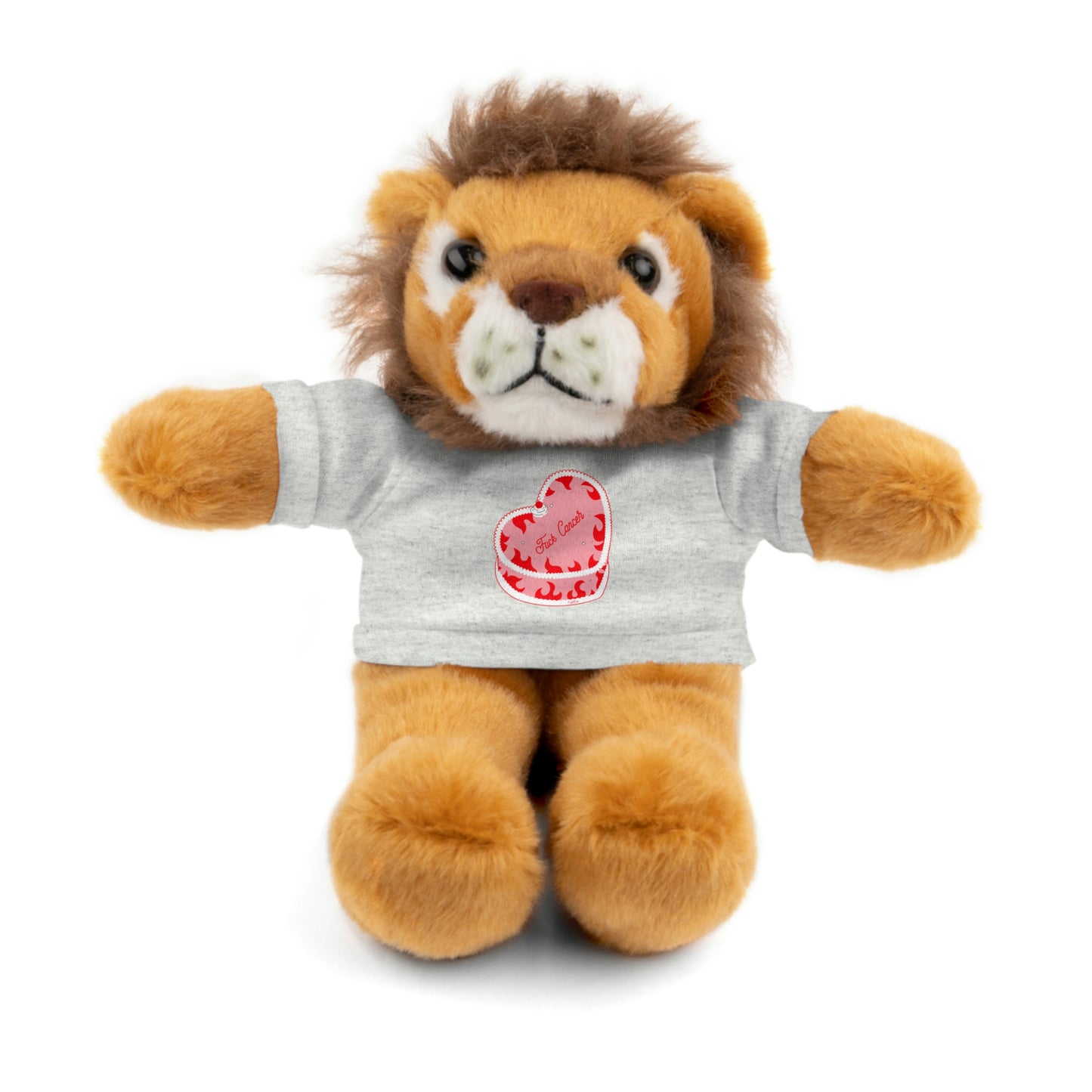 F*ck Cancer Flame Cake Stuffed Animal with Tee