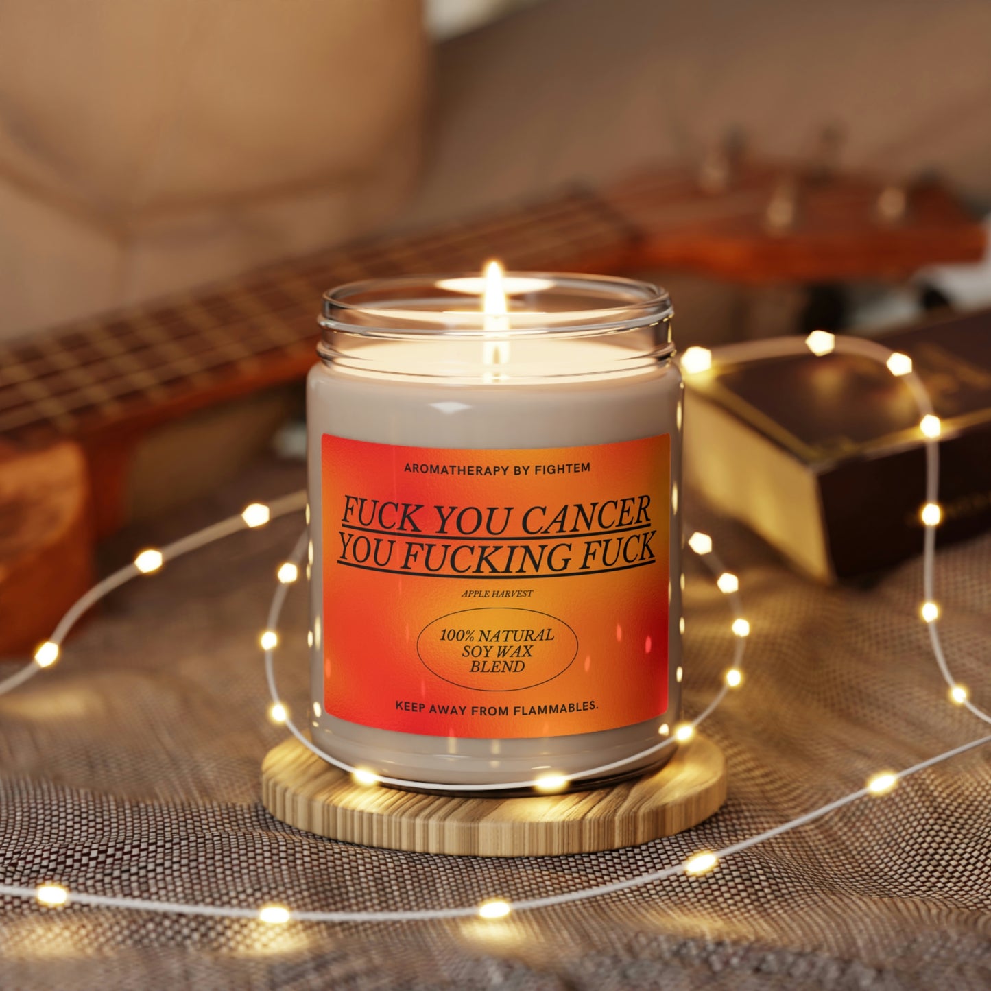 F*ck You Cancer Bold Gradient Scented Soy Candle