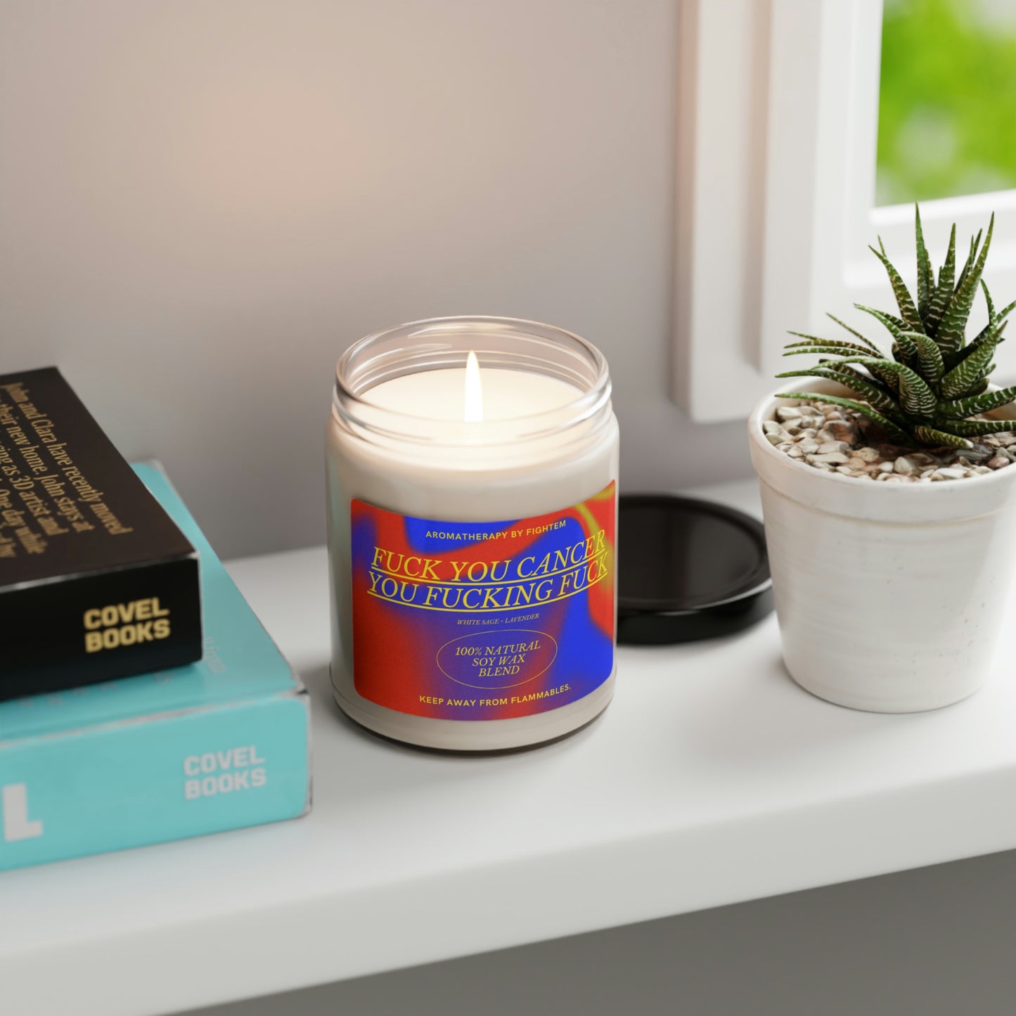 F*ck You Cancer Bold Gradient Scented Soy Candle
