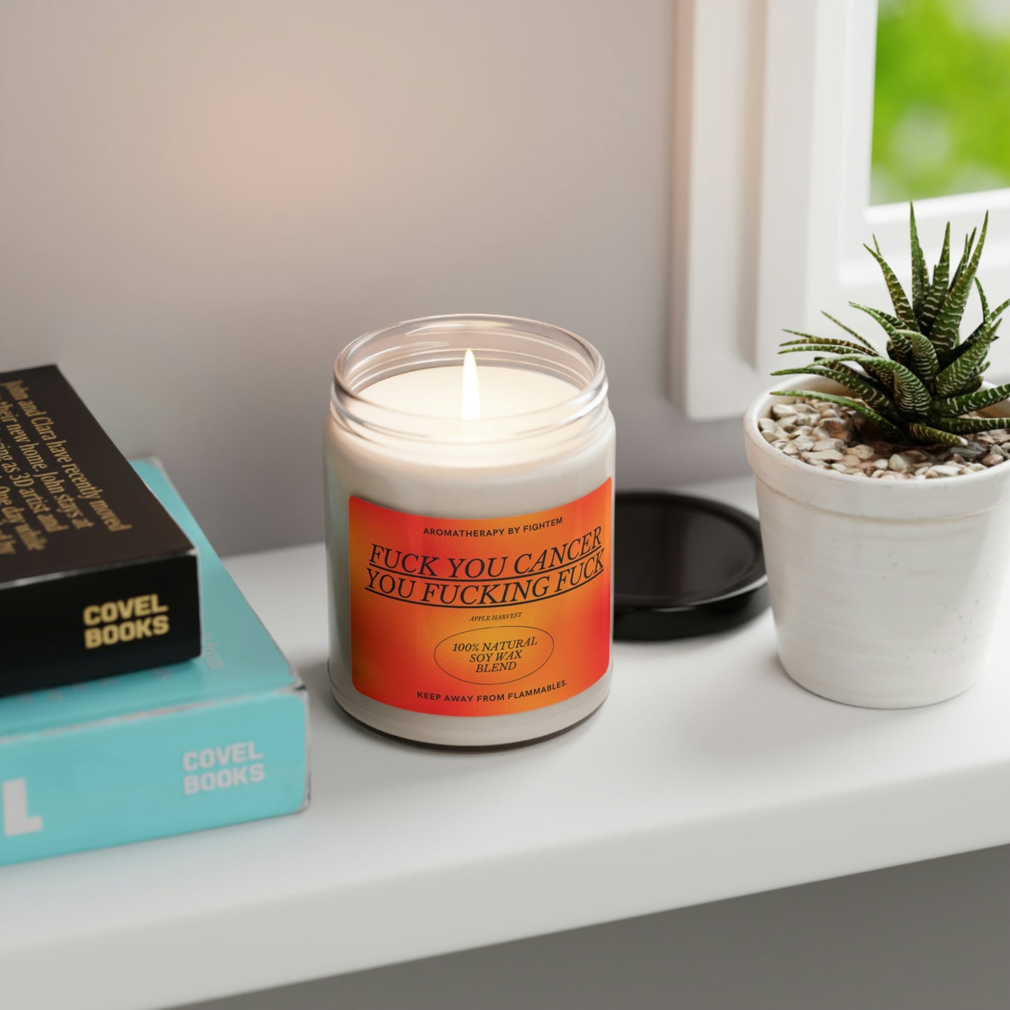 F*ck You Cancer Bold Gradient Scented Soy Candle