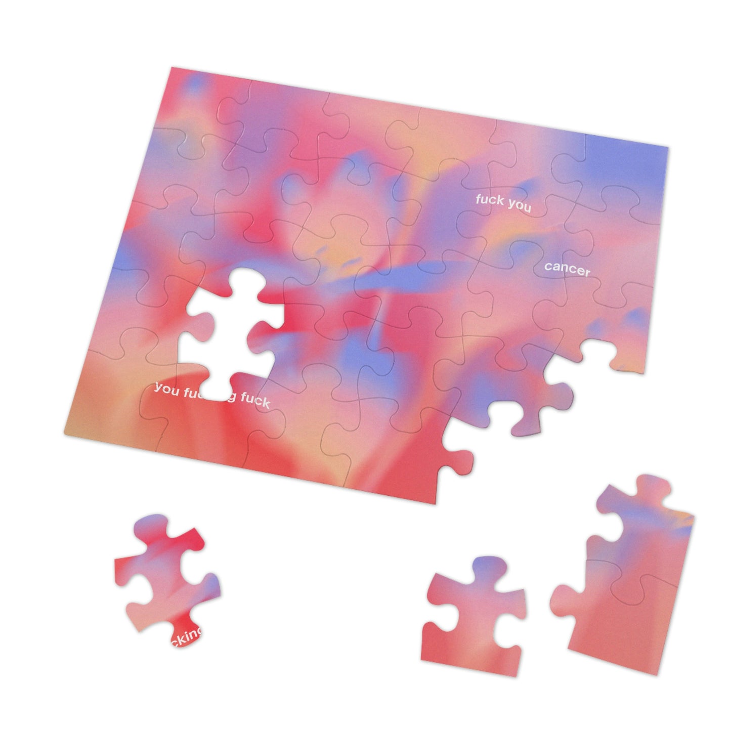 F You Cancer Gradient 2 Jigsaw Puzzle (30, 110-Piece)