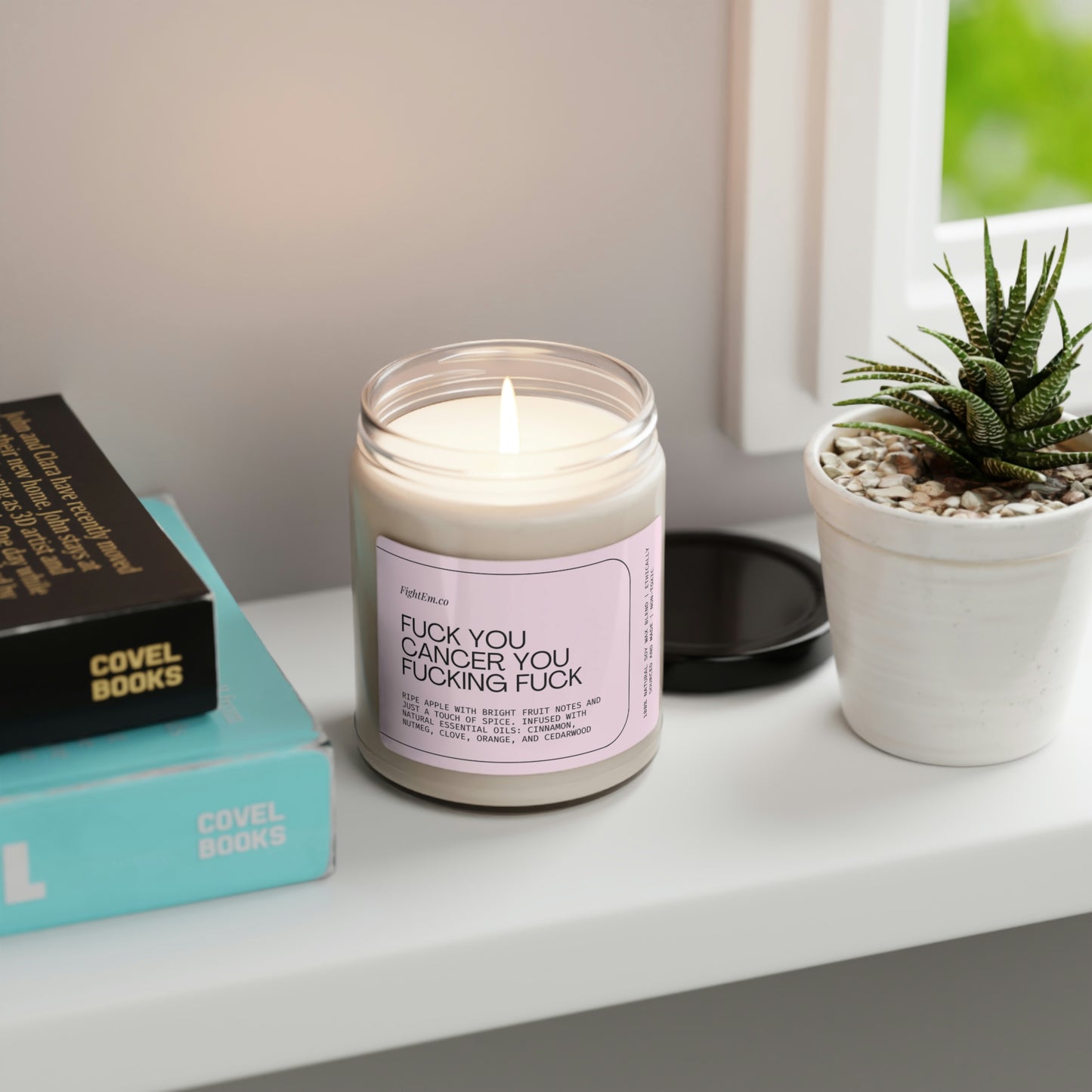 F*ck You Cancer Scented Soy Candle 9oz 100% Natural Soy Wax Blend