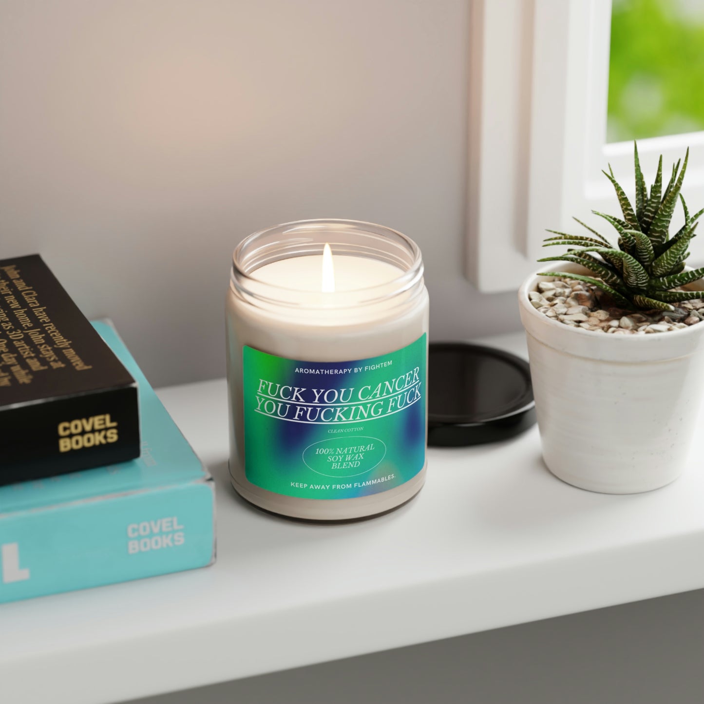 F*ck You Cancer Bold Gradient Scented Soy Candle
