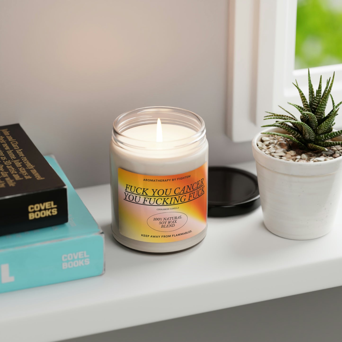 F*ck You Cancer Bold Gradient Scented Soy Candle