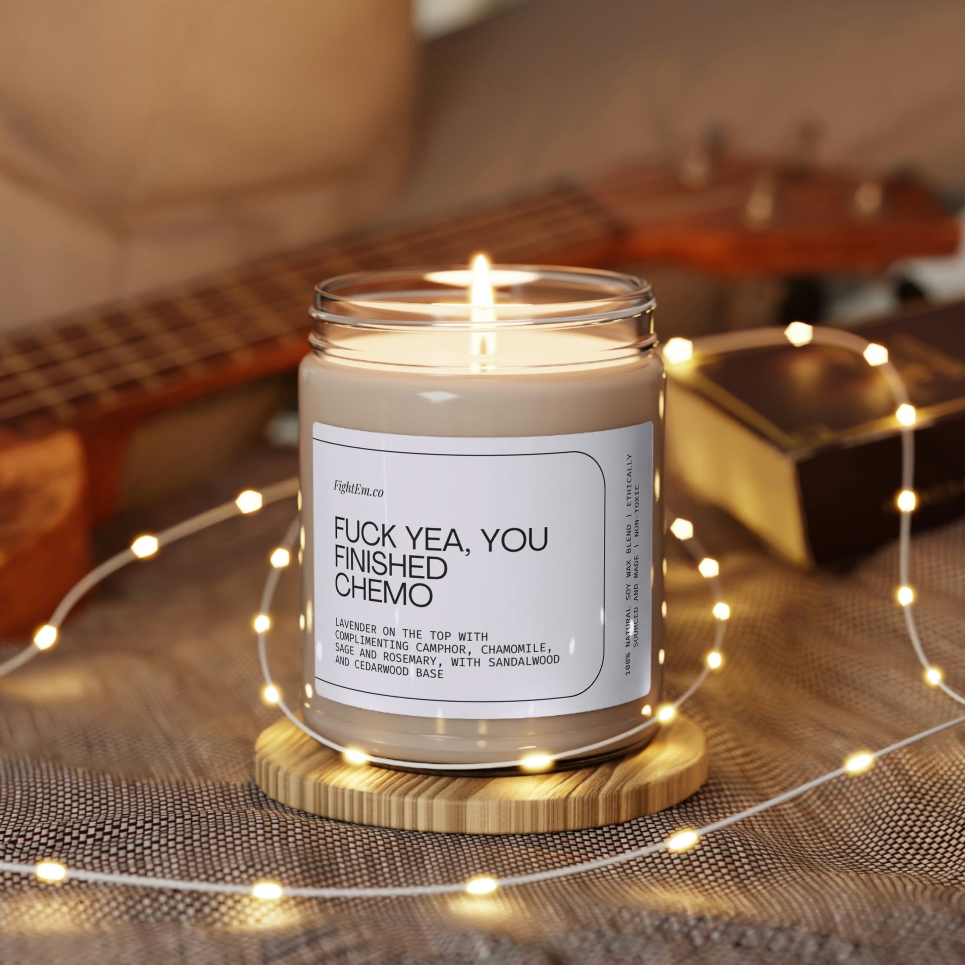 F*ck Yea, You Finished Chemo Scented Soy Candle