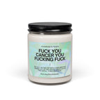 F*ck You Cancer Gradient Scented Soy Candle 9oz 100% Natural Soy Wax Blend