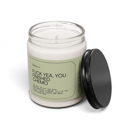 F*ck Yea, You Finished Chemo Candle