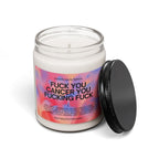 F*ck You Cancer Gradient Scented Soy Candle 9oz 100% Natural Soy Wax Blend