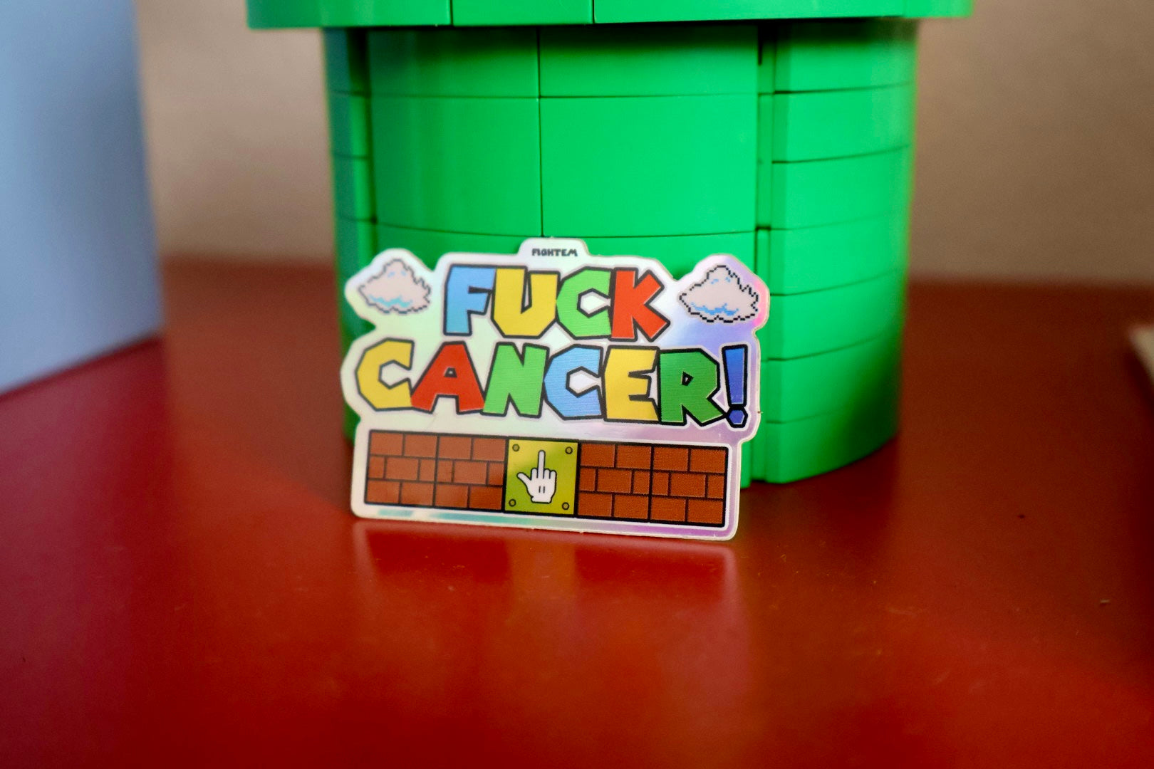 Super F*ck Cancer Bros Holographic Sticker