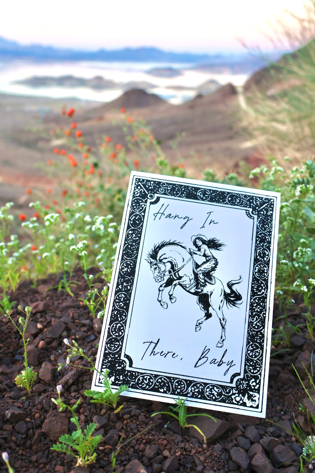Hang In There, Baby – Western Mini Print (5 x 7 in)