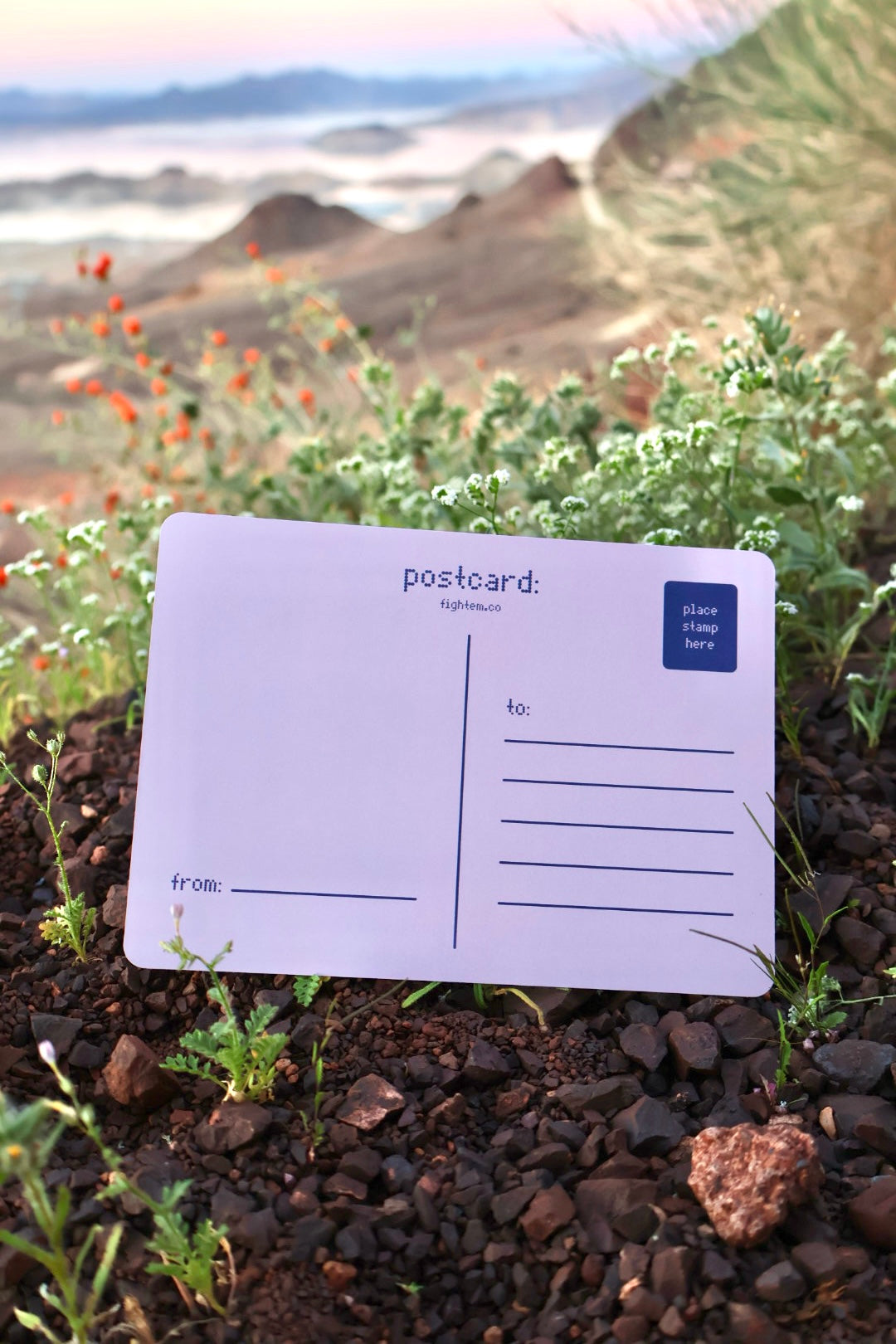 Sending Hugs Postcard (7 x 5 in)