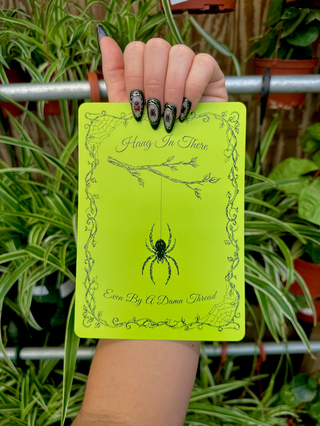 Hang In There (Even By A Damn Thread) Postcard