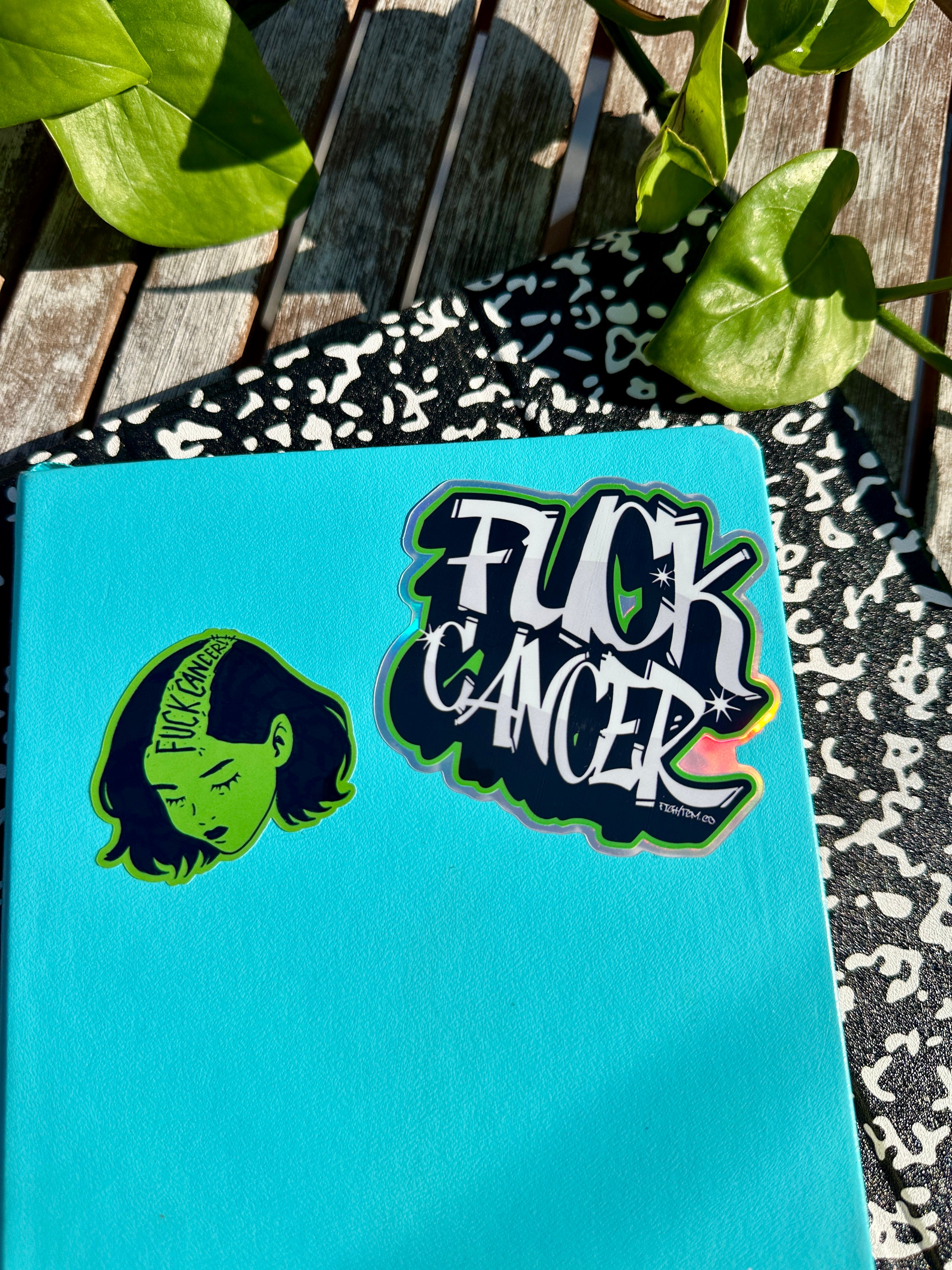 Shaved Babe Green Sticker