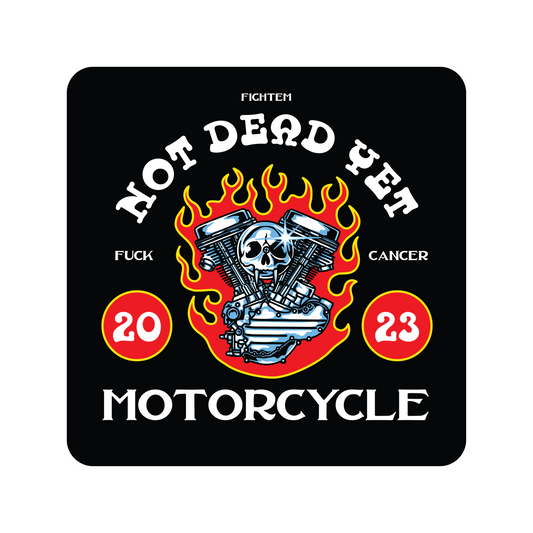 Not Dead Yet Motorcycle Sticker