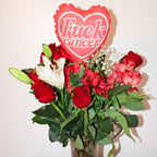 6" Heart Balloon — "F*ck Cancer" Red Awareness Balloon