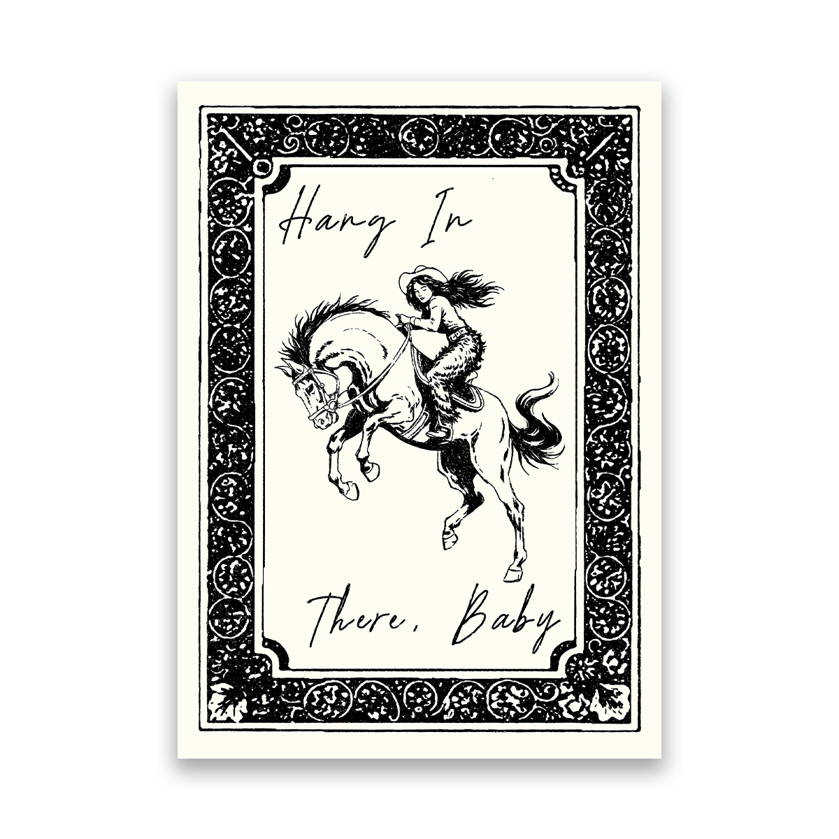 Hang In There, Baby – Western Mini Print (5 x 7 in)