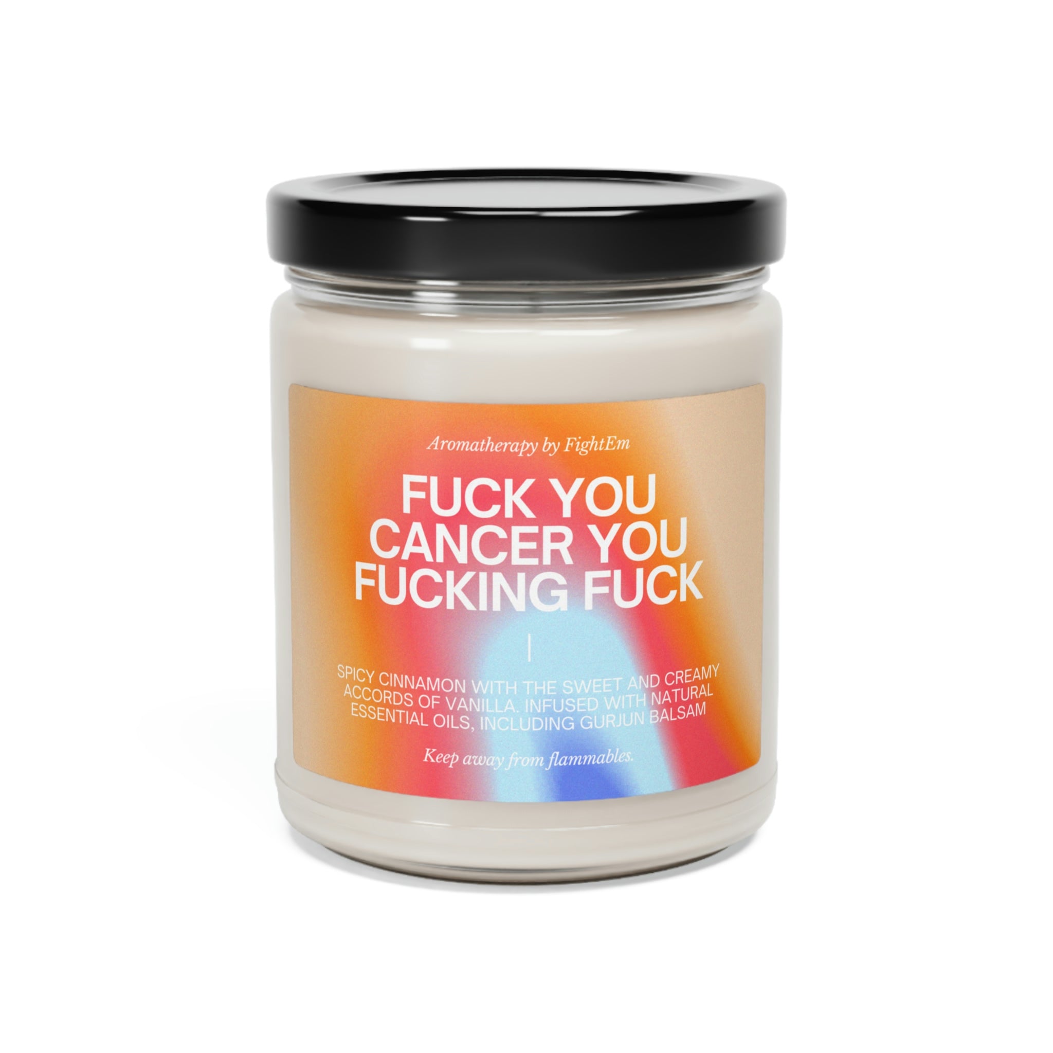 F*ck You Cancer Gradient Scented Soy Candle