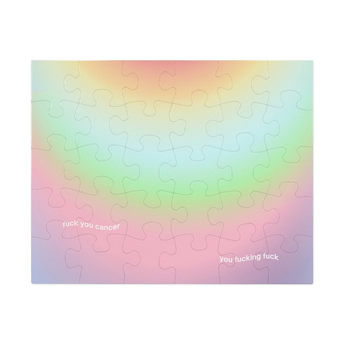 F You Cancer Gradient 3 Jigsaw Puzzle 3 (30, 110-Piece)