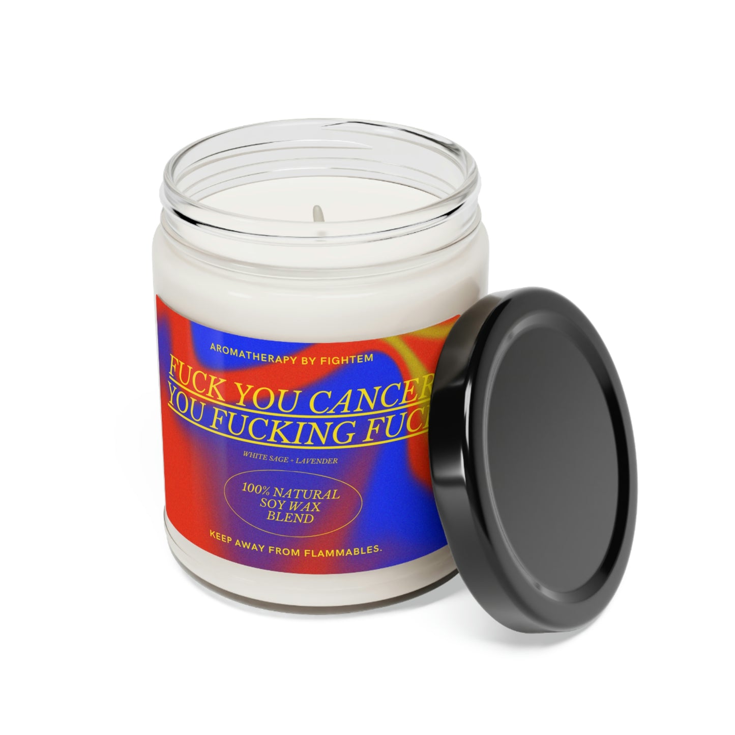 F*ck You Cancer Bold Gradient Scented Soy Candle