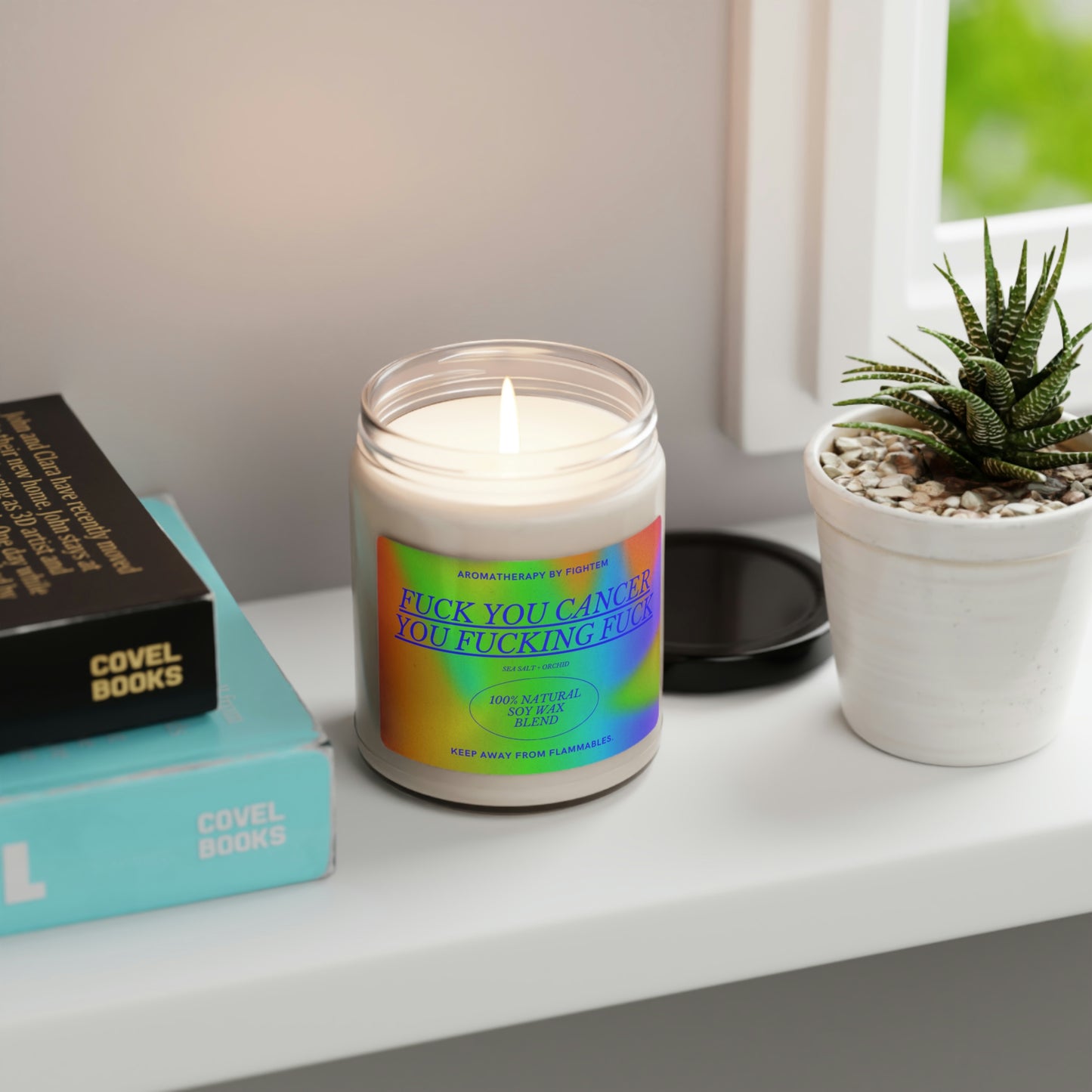 F*ck You Cancer Bold Gradient Scented Soy Candle