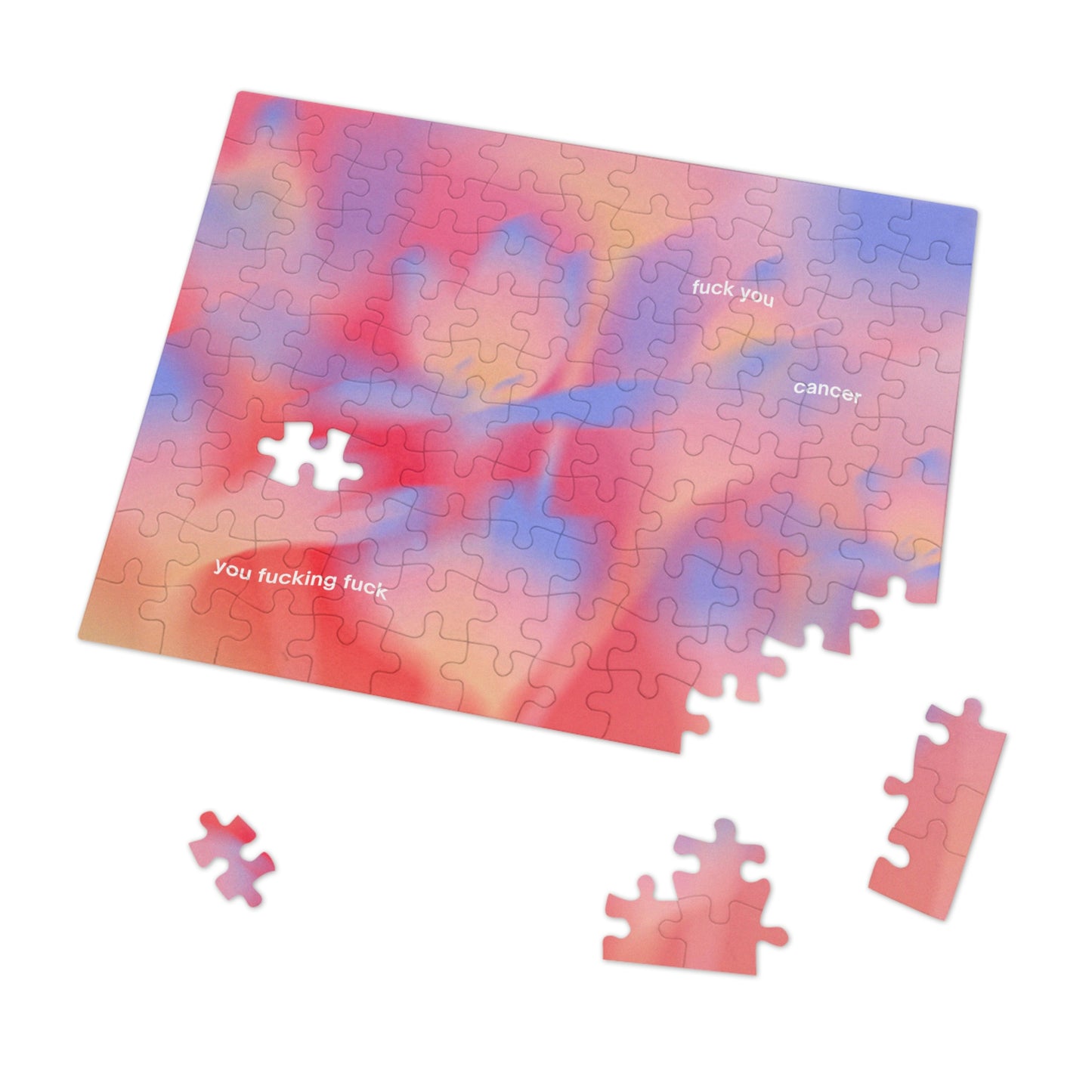 F You Cancer Gradient 2 Jigsaw Puzzle (30, 110-Piece)