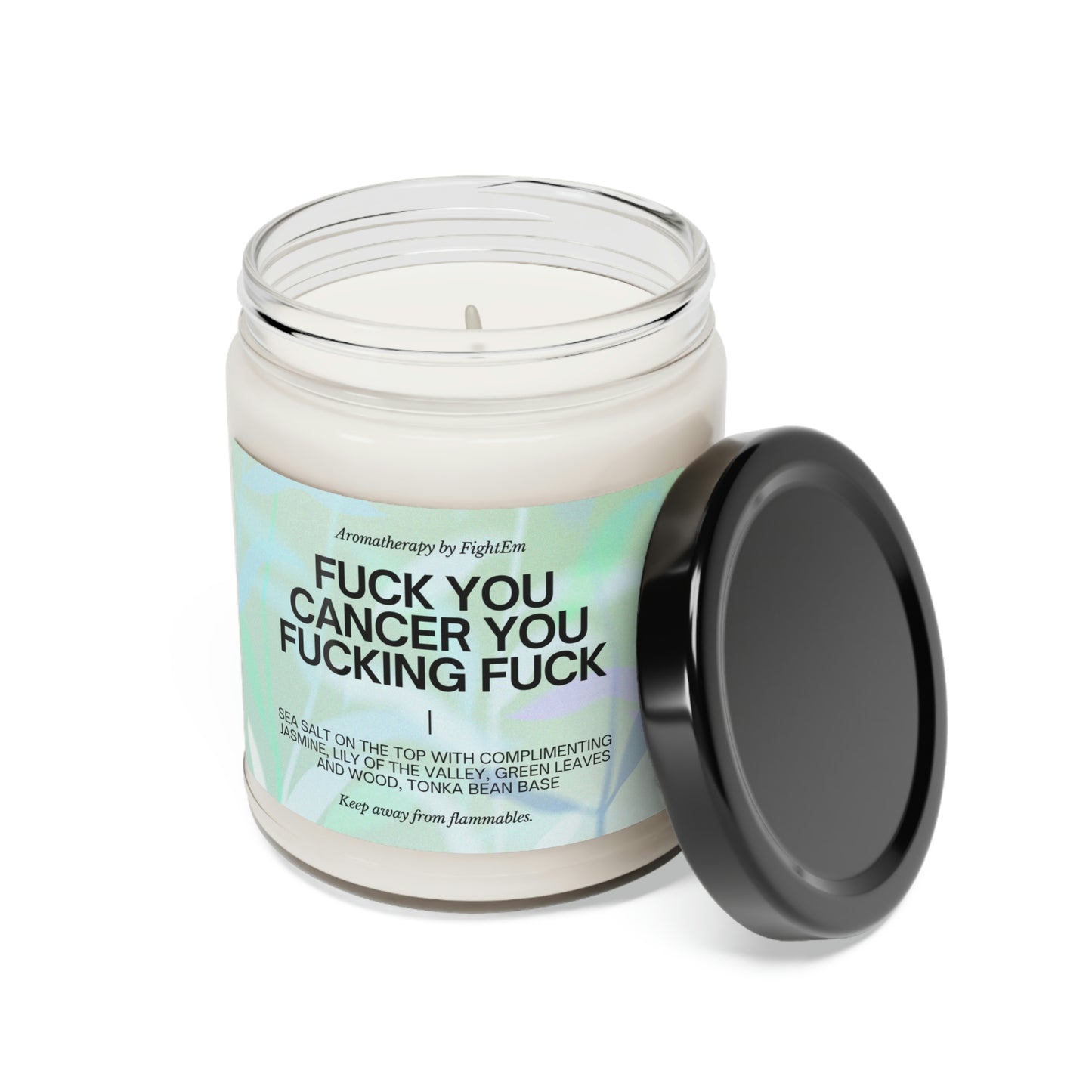 F You Cancer Gradient Scented Soy Candle