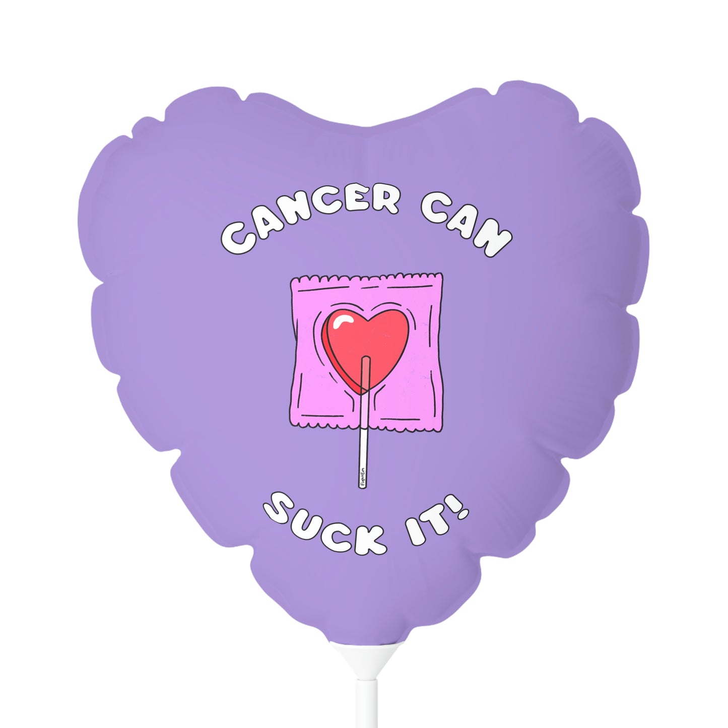 Cancer Can Suck It Balloon (Round-shaped), 11"