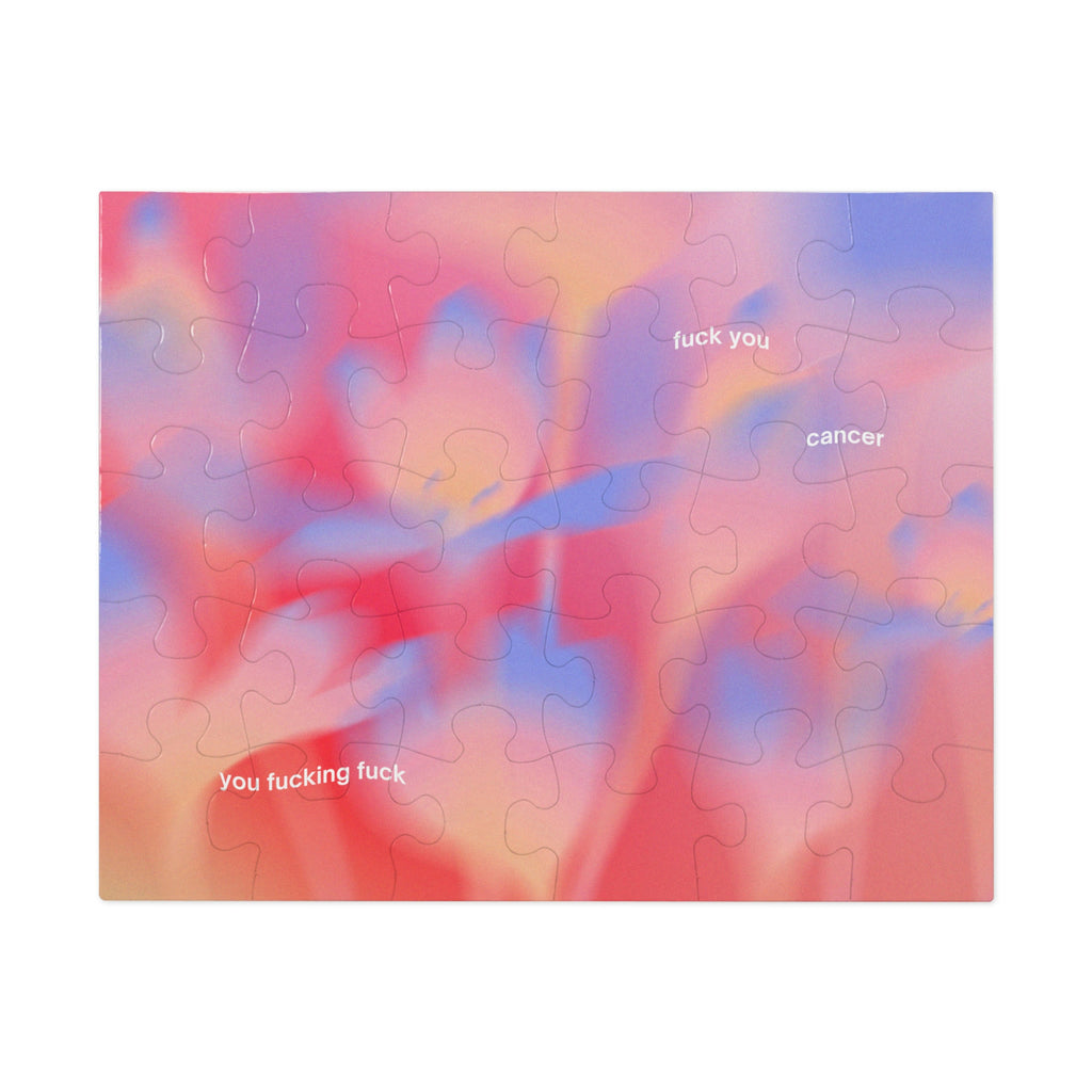 F You Cancer Gradient 2 Jigsaw Puzzle (30, 110-Piece)