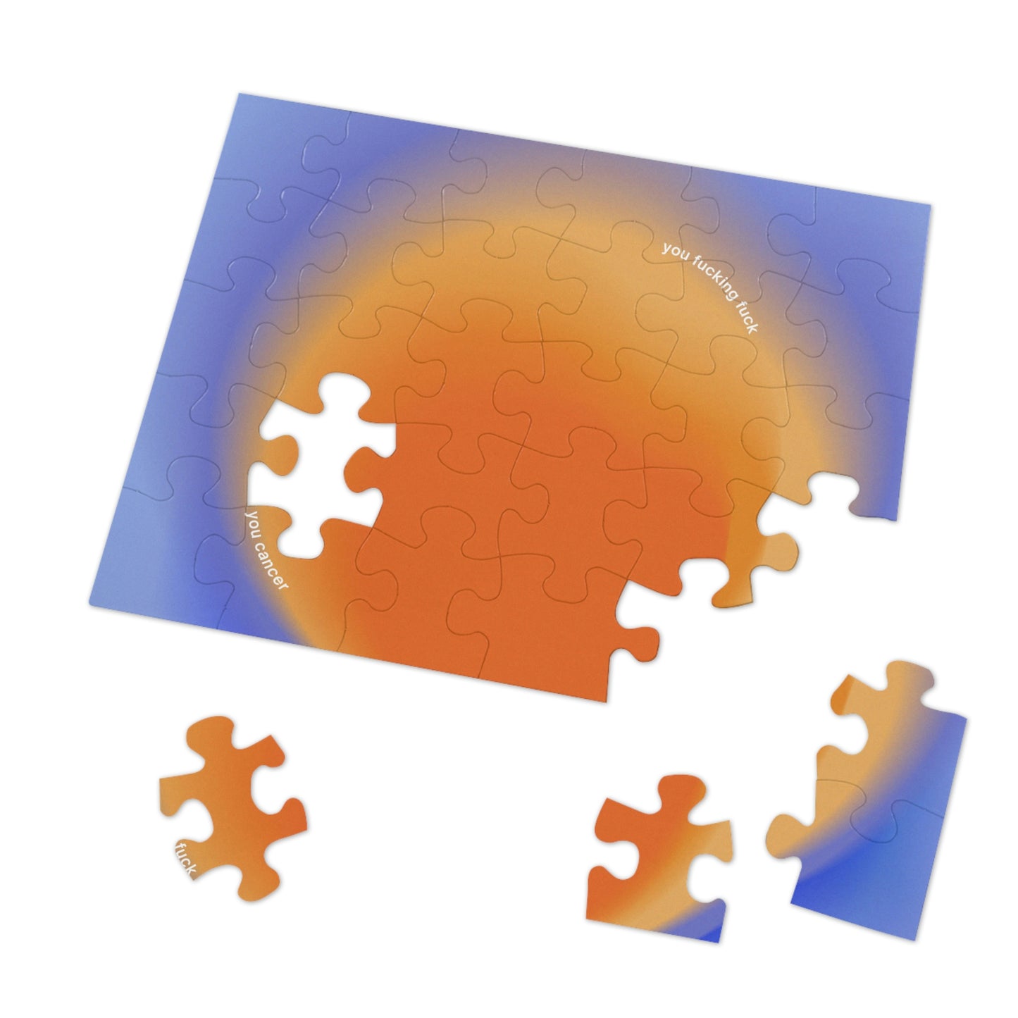 F You Cancer Gradient 1 Jigsaw Puzzle 3 (30, 110-Piece)