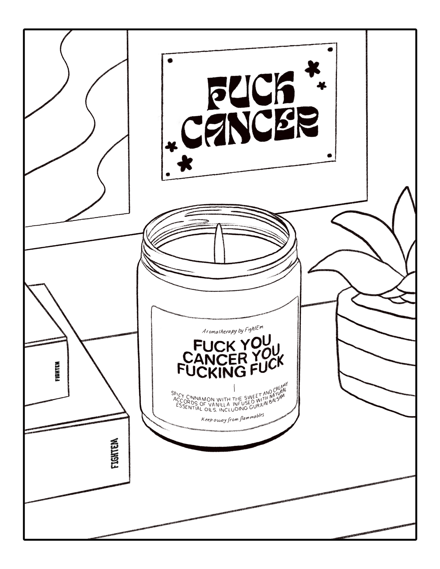 FightEm Coloring Page 1